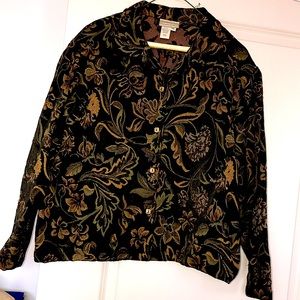 RAISED TAPESTRY PRINT JACKET